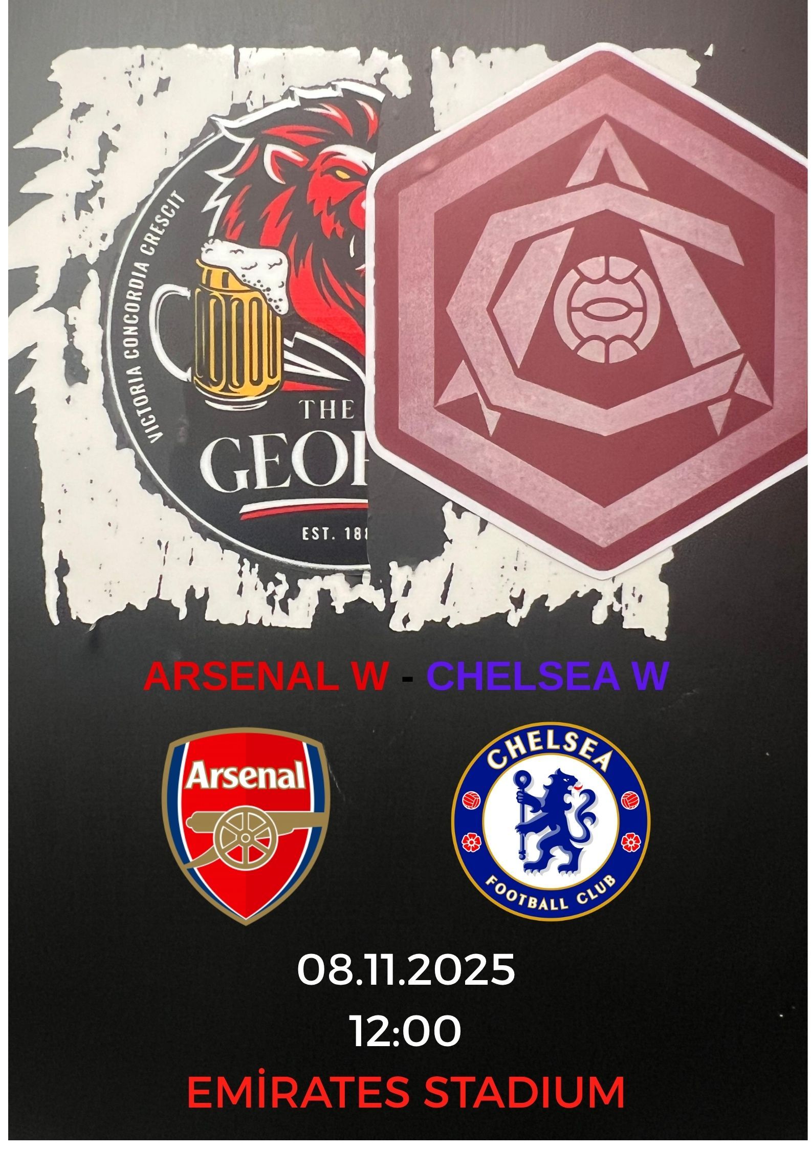 Arsenal W vs Chelsea W